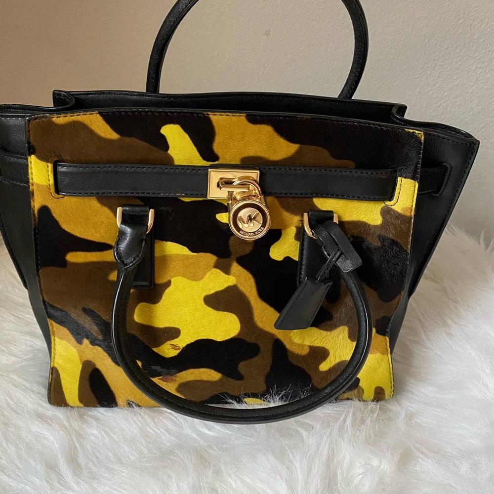 Michael Kors Too Handle Multicolored Leather bag